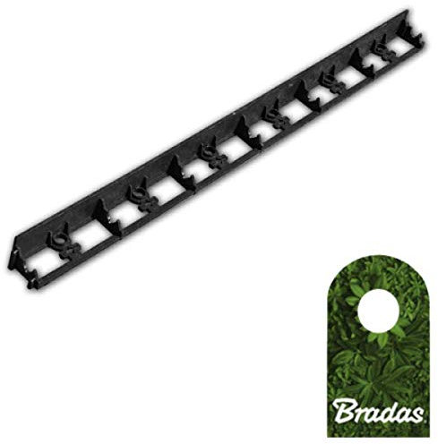 Bradas 1m Rasenkante Beeteinfassung Beetumrandung PVC Mähkante 78/1000mm Rim-Bord OBRB78TYP2 0575