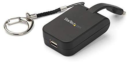 StarTech.com Adaptador Convertidor Compacto USB C a Mini DisplayPort - Conversor USB Tipo C a mDP 1.4 8K 60Hz/4K con Llavero con Modo Alt DP (HBR3 HDR DSC) - Compatible con Thunderbolt 3 (CDP2MDPFC)