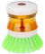 1pc Petit Pinceau Rond avec Intégré Vaisselle Liquide Distributeur, Lavage De La Vaisselle De Cuisine