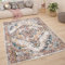 Paco Home Teppich Wohnzimmer Kurzflor Schlafzimmer Moderne Vintage Orient Ornament Muster Pastell Bordüre, Grösse:120x170 cm, Farbe:Bunt