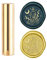 craspire Wax Seal Stamp Wunschflasche, Versiegelung Wachs Stempel Moon Mini Messing Stempel Pistole Wachs Siegel 15mm Für Umschlag Einladung Hochzeit Verschönerung Flasche Dekoration Geschenkkarte
