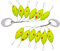 KemCarp Trout Equipment 12 Pilotkugeln forelle zum Forelleangel Pilotmontage Pilotkugel Sett Fixpilot Forellenpose