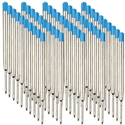 PEARL Kuliminen: 50er-Set Kugelschreiber-Minen, blau, Stärke B (Ersatzminen, Ersatzminen-Set, Stifte)