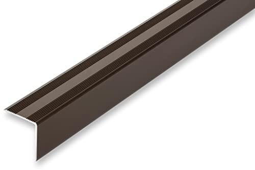 NALine® Treppenwinkel (17,48EUR/m) 30 x 32 x 1500 mm bronzefarben selbstklebend Treppenkantenprofil Treppenkante