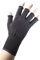 EDZ Fingerlose Handschuhe aus Merinowolle, Schwarz , S