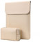 MOSISO Protective Laptop Case 13 inch, 13 inch Laptop Sleeve Compatible with MacBook Air M4 M3 M2 M1 2025-2018/Pro 13 M2 M1 2025-2016,Surface Pro, Faux Suede Leather Case with Small Bag, Apricot