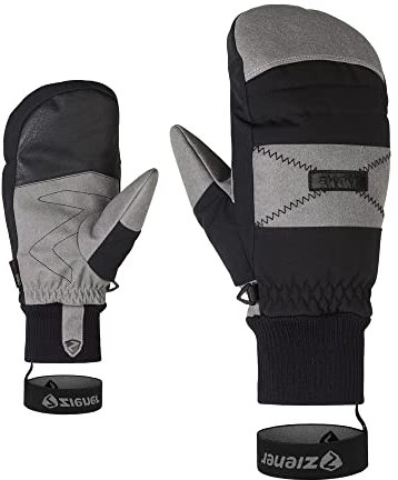 Ziener Herren GENDON Ski-Fäustling/Wintersport | atmungsaktiv, wasserdicht, trendig, Black, 8
