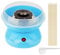 XUANYU 450W Zuckerwattemaschine Set für Zuhause Cotton Candy Machine mit Messlöffel und 10er Stäbchen, für Geburtstagsfeiern, Kindertag und Weihnachten (Blau A)
