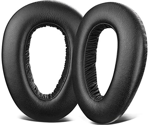 SOULWIT Protein Leder Ersatzpolster Ersatz Ohrpolster für Sennheiser PXC480, PXC550, PXC 550-II, MB660 UC, MB 660 MC, Polster mit Geräuschisolierung Foam