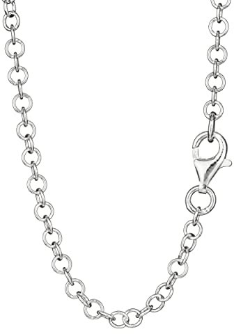 NKlaus Ankerkette 925 Silber, 3,5mm breit, 55cm lang, als Collier, 1 Stück