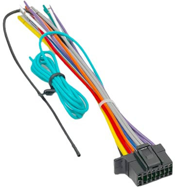 Wire Harness Replacement for Sony Car Radio XAV-AX100 XAV-AX150 XAV-AX200 XAV-AX1000 XAV-AX3000 XAVAX3005DB XAVAX3200 XAV-AX5000 XAV-AX5500 XAV-AX5600 XAV-AX7000 XAV-AX8000 XAV-AX8100 XAV-AX8150