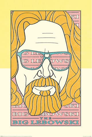 empireposter The Big Lebowski - Yellow - Film Movie Kino Plakat Poster - 61x,91,5 cm