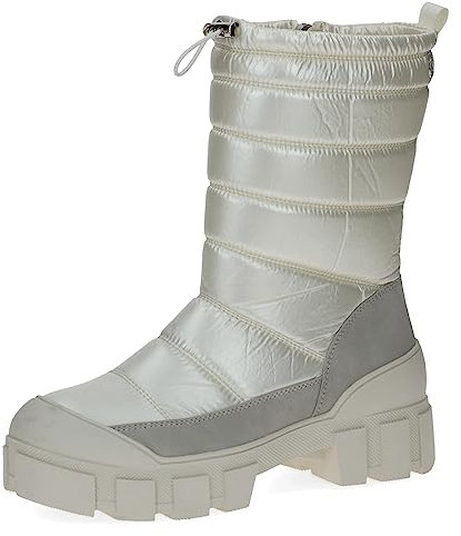 CAPRICE Damen Winterstiefel mit Absatz Climotion Gefüttert Plateau Weite G, Mehrfarbig (Pearl Comb), 37 EU