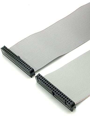 BerryBase GPIO Adapter-Kabel 40 Pin Female to Female 30cm, 40-poliges graues Flachbandkabel Verlängerungskabel mit Buchse und Buchse für Banana Pi/Raspberry Pi 2/3,Computerzubehör