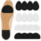 Vesaneae 16 Stück Anti Rutsch Sohle Pads, Sohle Schutz Kissen Selbstklebend, Silikon Sohlen-Pads, Rutschfeste Sohlen-Pads, Sohlenschützer für Stiefel High Heels Sandalen (Schwarz+Weiß)