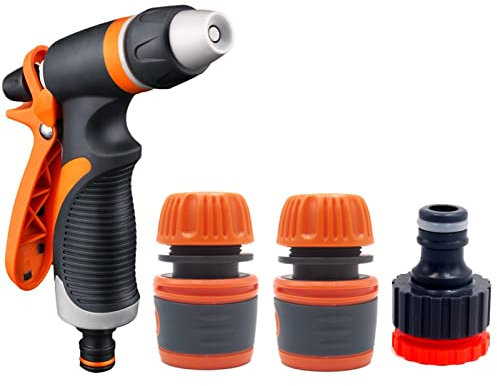 Dampfreiniger Gartenwäsche Reiniger Hochdruck Auto- und Schlauchdüsenwaschanlage Wassersprühpistole Weicher Griff Kunststoff BB-2214A ABS (Color : D)