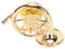 Broche en cor français, Bijoux Portable simulé décoration sûre Broche d'instrument de Musique pour mélomane pour la fête