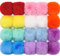 BQTQ 20 Stück Kunstfell Bommel für Mütze Kunstfell Pompon Fellbommel Fellpompon für Mützen Tasche, 10 Farben