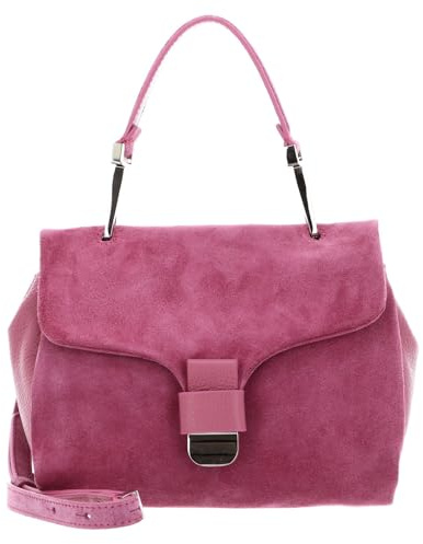 Coccinelle Leder Handtasche Umhängetasche Neofirenze Sued Handbag Pulp Pink purpur