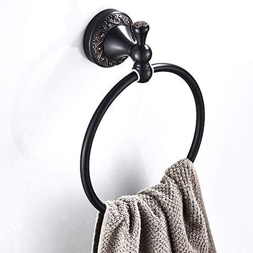 Wäscheständer Badezimmer-Handtuchständer, gebürsteter Handtuchring, Retro-Handtuchhalter, Badezimmer-Anhänger, runder Handtuchhalter, multifunktionale Badezimmer-Aufbewahrung, Handring-Dekoration