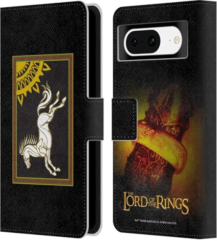 Head Case Designs Officially Licensed The Lord Of The Rings The Fellowship Of The Ring Flag Of Rohan Graphics Leather Wallet Case Compatible With Google Pixel 8