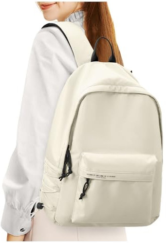 HYC00 Schulrucksack Mädchen Teenager Causal Travel Schultaschen,Leichte Rucksack Damen Schultasche Schulrucksack Mädchen Laptop Rucksack Schule Teen Wasserdichter Schultaschen College Bookbag,Weiß