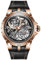 OUPINKE Herren-Automatikuhr, Skelett, mechanisch, selbstaufziehend, luxuriös, Chronograph, Kalender, leuchtende Uhr für Herren, 50 m wasserdicht, Saphirglas, 6605 Roségold, Modern