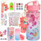 Hapikids Unicorn Gifts for Girls, 5 6 7 8 Year Old Girl Gifts for 3-12 Year Olds Girls Toys Age 4-10 Girls Birthday Presents Craft Kits for Kids Toys Age 6 7 8 Decorate Your Own Water Bottle Pink