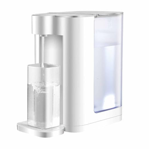 Dispensador de Agua para Encimera, 5 Modos de Temperatura, Máquina para Beber de Mesa, Diseño Esmerilado y Transparente, Dispensador de Agua Eléctrico para Cocina u Oficina