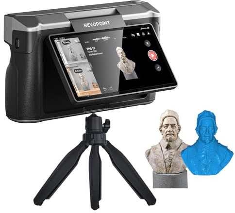 Revopoint MIRACO 3D Scanner for 3D Printing, 0.02 mm Precision, Handheld Scanner 15 Fps Scanning Speed, 48 Megapixel RGB Camera, 16GB RAM, 3D Scanner of Small to Large Objects