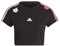 Adidas T-Shirt Noir/Rose Femme Flower Noir S