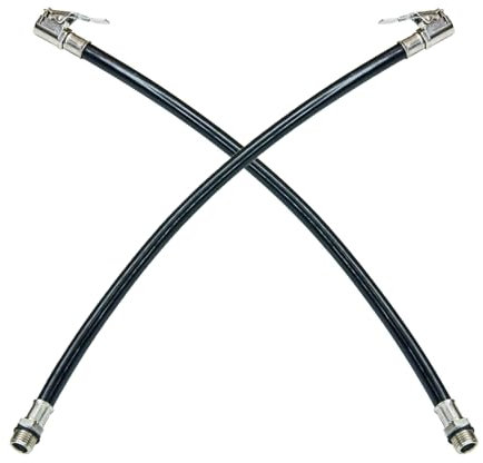 SVUPUE Tyre Pump Hose, Extension Inflator Hose, Inflator Connector, 13mm, for Bicycles, Motorcycles and Cars, 2 Pack