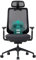COLAMY XK01 Atlas Ergonomischer Netz-Bürostuhl, Chefsessel mit hoher Rückenlehne, Verstellbarer Kopfstütze und 4D-Armen, Schiebesitz, Kippsperre, Nylon-Basis, Schwarz