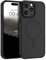 GUAGUA für iPhone 14 Pro Hülle [Kompatibel mit MagSafe] Magnetisch Handyhülle für iPhone 14 Pro Case Carbon Fiber Design Stoßfest Schutzhülle TPU und PC Hardcase Slim Magnet Cover (6,1'') Schwarz