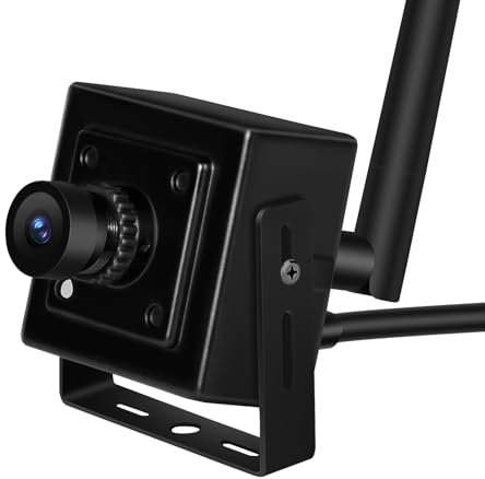 HD 2MP Support 2.4G WiFi Mini Security Camera Indoor Wireless Camera for Home Security 3.6mm Wide Angle Lens With Metal Shell One-Way Audio Motion Detection Including a 64G Micro SD Card for NVR RTSP