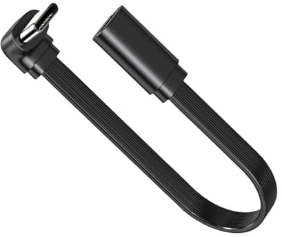 YiQinzcxg Câble d'extension USB C, 10-50 cm, 90 degrés/droit, type C, extenseur, 66 W, charge rapide 480 Mbit/s, données