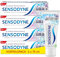 Sensodyne MultiCare Sanftweiß Zahnpasta, 4x75ml, tägliche Zahncreme mit Fluorid, für schmerzempfindliche Zähne