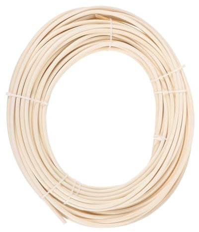LALAFINA 1 Rolle Korb Rund Schilf Zubehör Webstuhl Outdoor Korb Aufbewahrung Korb Pads Stick Laubsägen Bildschirme Korb Rund Reparatur Zeug Werkzeugsatz Geflochten Korb Möbel Reparatur