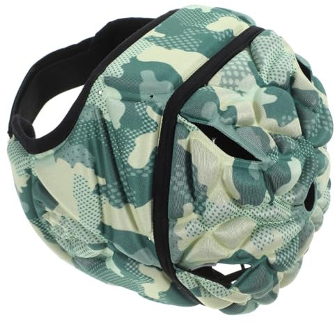 EXHUMKY Rugby Helm Kopfschutz Für Fußball Atmungsaktiv Verstellbar Schützend Für Junge Mädchen Jugendliche Erwachsene