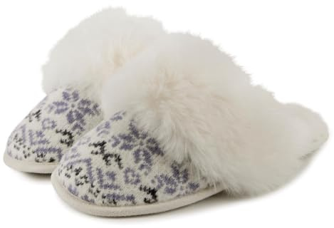 totes toasties® Ladies Fair Isle Knit Mule Slippers
