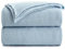 Longhui bedding 100% Cotton Light Blue Cable Knit Throw Blanket for Couch Sofa Bed Home Décor – Lightweight 50“ x 60”, Bonus Laundering Bag, Machine Washable