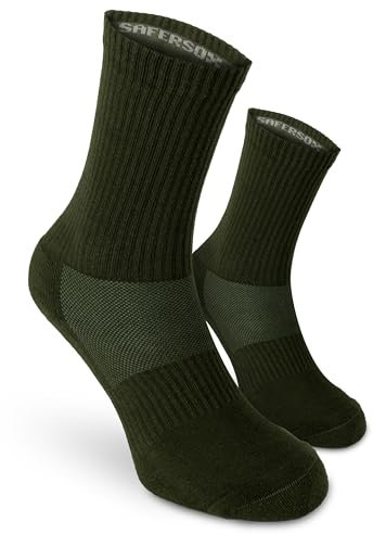 Safersox Mückensocken Sportsocken, 35/38, Oliv