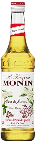 Monin Elderflower Syrup 70cl Case of 6, Transparent