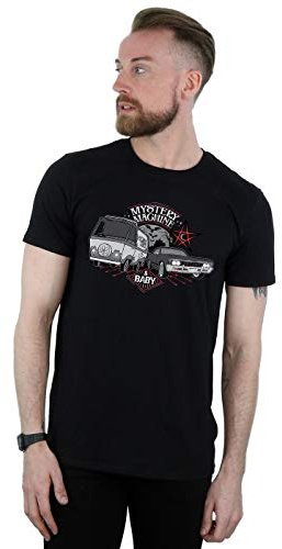 Scoobynatural Men's Mystery Machine And Baby T-Shirt Black Medium