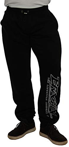 Brachial Premium Herren Sporthose Gain Schwarz M - Trainingshose Jogginghose Sweatpants für Fitness Bodybuilding Freizeit