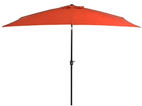 Terrakotta Sonnenschirm 300x200 cm, UV-Schutz, für Garten und Terrasse