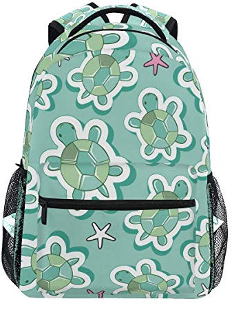 Turtles and Starfish School Rucksack für Jungen Mädchen Kinder Reisetasche Bookbag