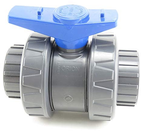 Vanne 63mm INTERPLAST à coller double union démontable 6,3cm PN16 PVC PRESSION