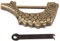 Hztyyier Cadenas Vintage en Métal de Serrure Rétro avec Poisson Formé pour Coffret de Boîte à Bijoux de Tiroir - Bronze