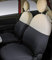 CORA Serie completa coprisedili personalizzati Fiat 500 07> post. intero grigio/panna